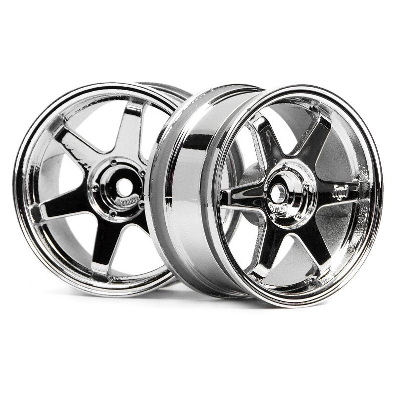 HPI - TE37 WHEEL 26mm CHROME (3mm Offset) (2)