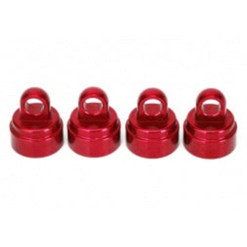 Traxxas - 3767X - Shock Caps Aluminum - Ultra Shocks (Red) (RU/SL/BAN)