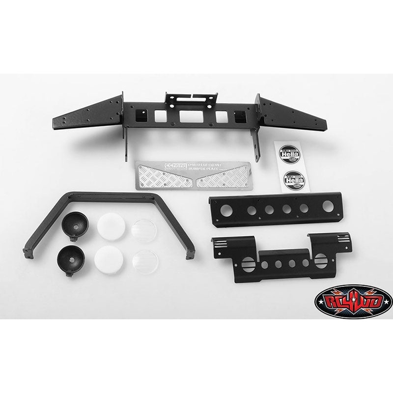 CC Hand - Metal Front Bumper w/Stinger & Lights Gelande