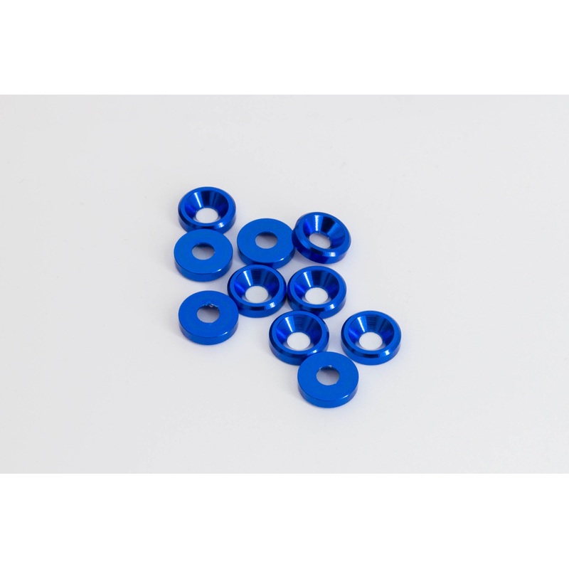 Details - 01004 - Countersunk Washer M3 (10pcs) Blue