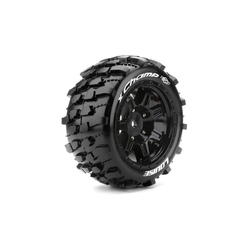 Louise - X-Champ for X-Maxx MFT (Mounted) (Black) (2)