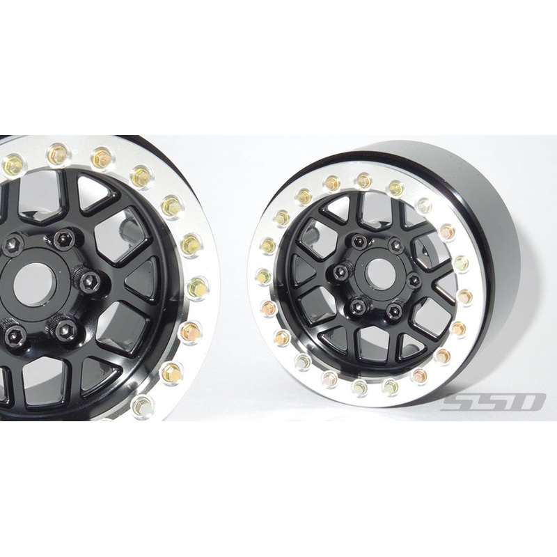 SSD - 1.9" Boxer Beadlock Wheels (Black) (2pcs)