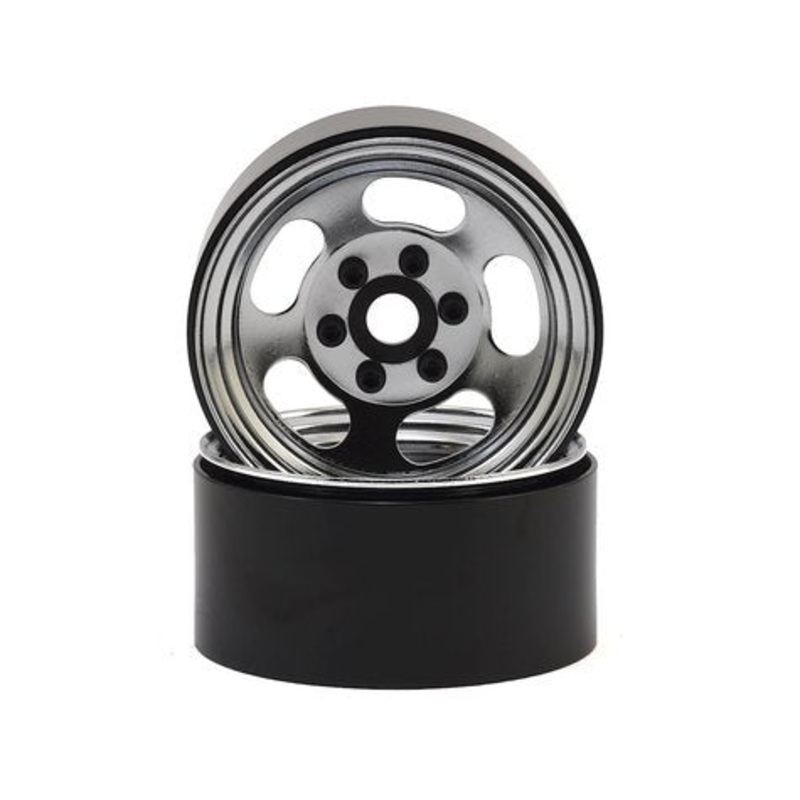SSD - 1.9" Steel Slot Beadlock Wheels (Chrome) (2pcs)