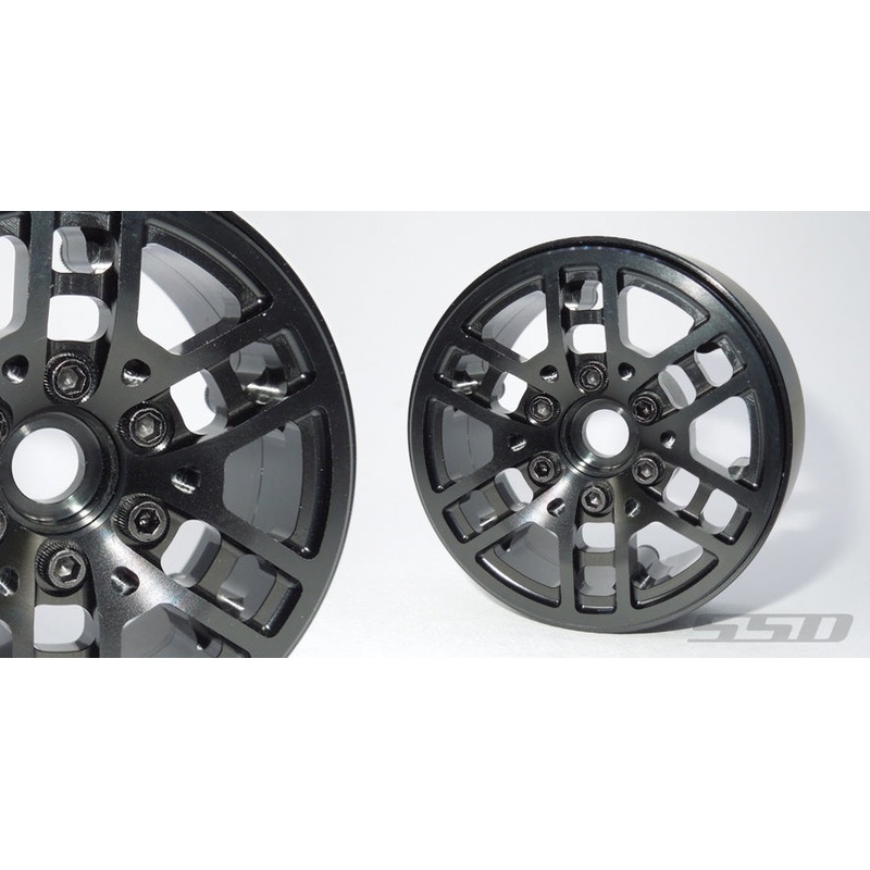SSD - 1.9" Toycoma Beadlock Wheels (Black) (2pcs)