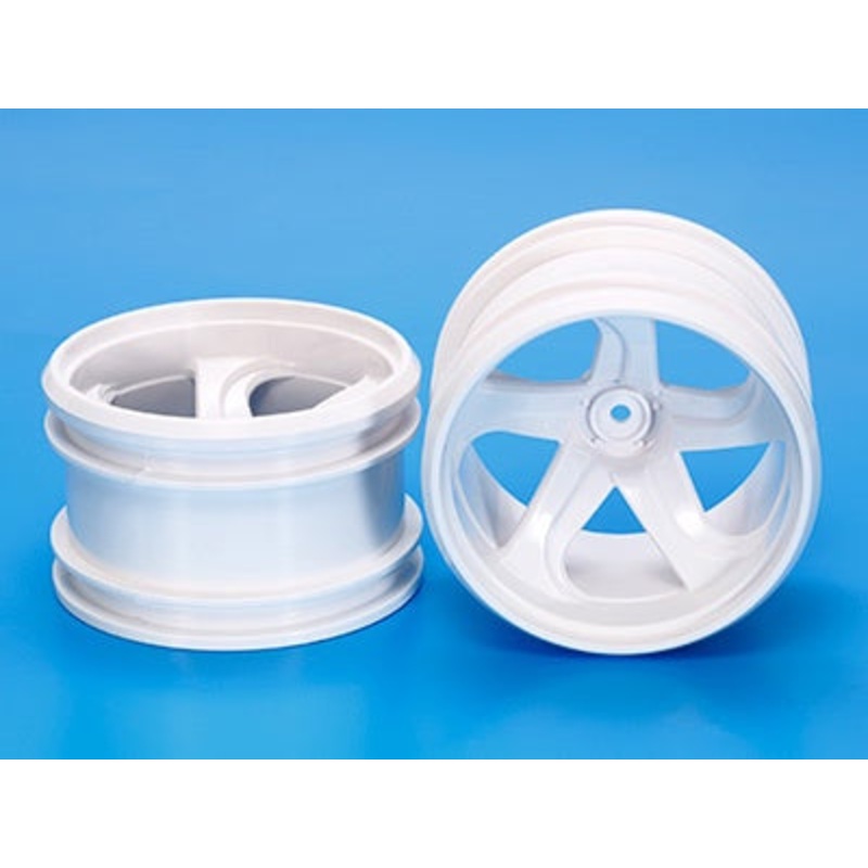 Tamiya - GF01 White 5-Spoke Wheels