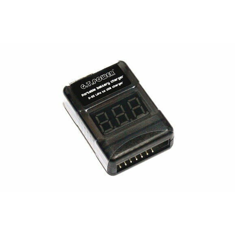 GT Power - Portable Battery Charger (2-6s Lipo to USB Charger)