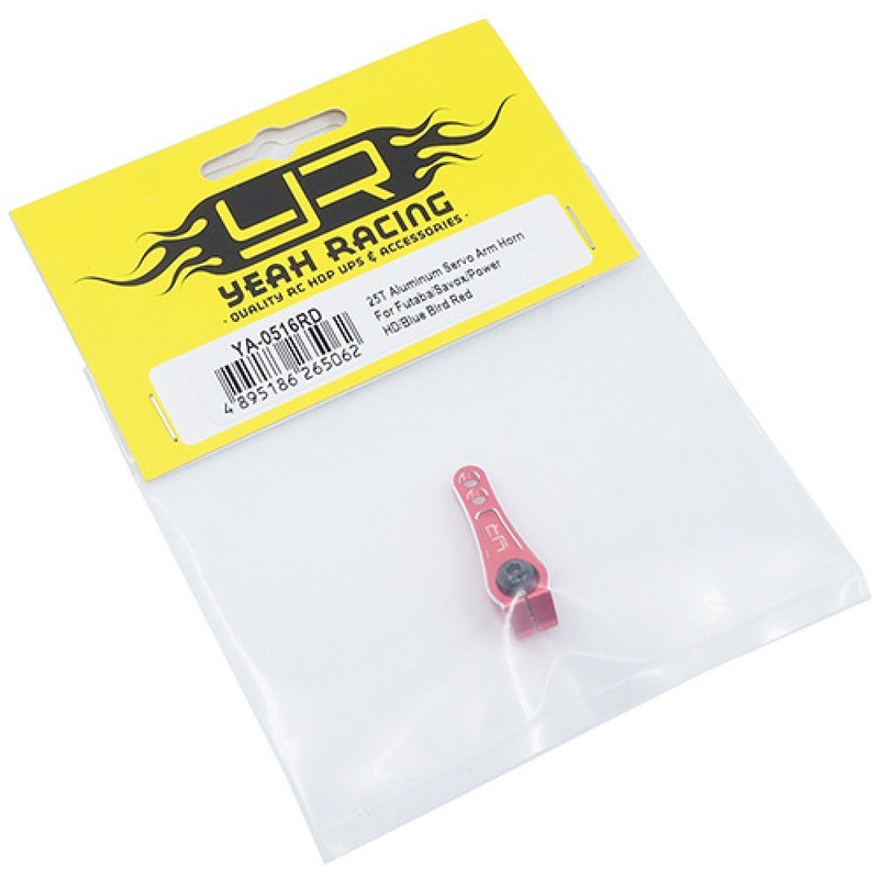Yeah Racing - 25t Aluminium Servo Arm Horn For Futaba/YR/Savox Red