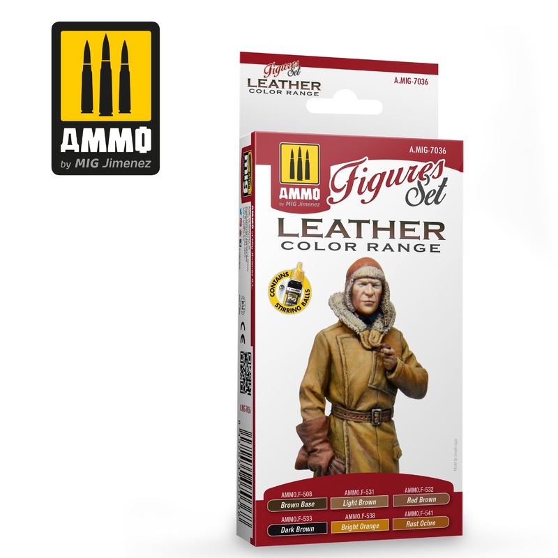 AMMO - 7036 Leather Colors (Paint Set)