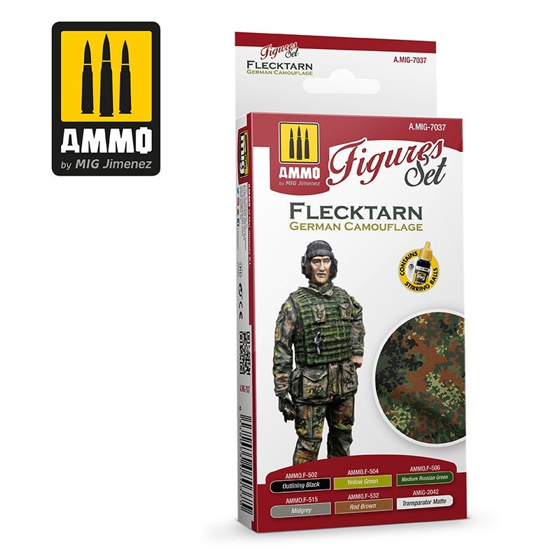 AMMO - 7037 Flecktarn German Camouflage (Paint Set)
