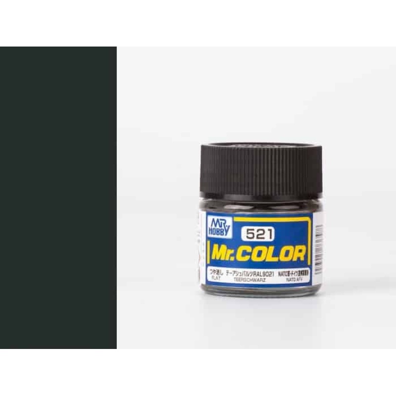 Mr.Color - C521 NATO Black Teerschwarz (Flat) (10ml)