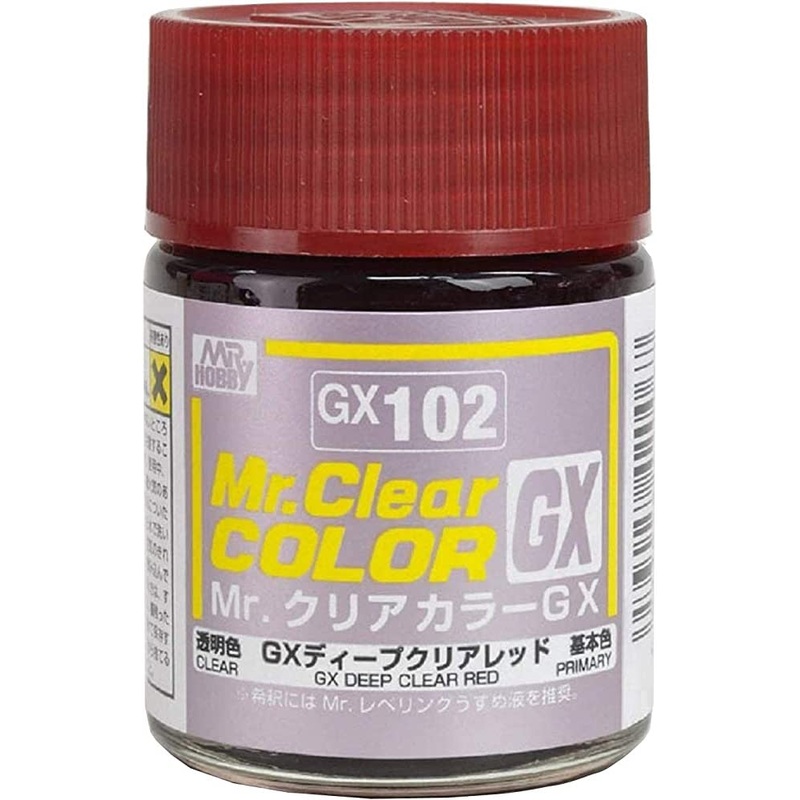 Mr.Color Clear GX - GX102 Deep Clear Red (18ml)