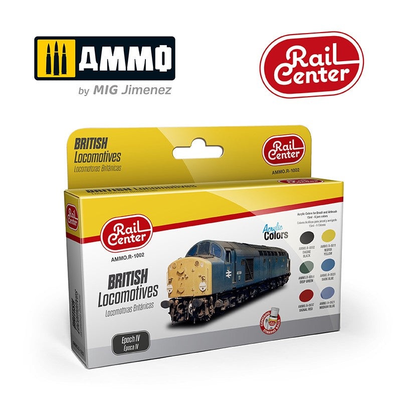 AMMO - R-1002 British Locomotive Epoch IV (Paint Set)