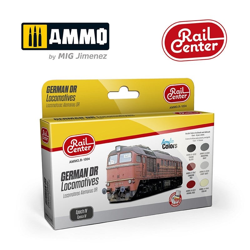 AMMO - R-1004 German DR Locomotive Epoch IV (Paint Set)