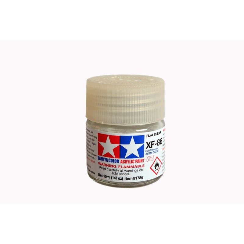 Tamiya - XF-86 Flat Clear Mini Acrylic (10ml)
