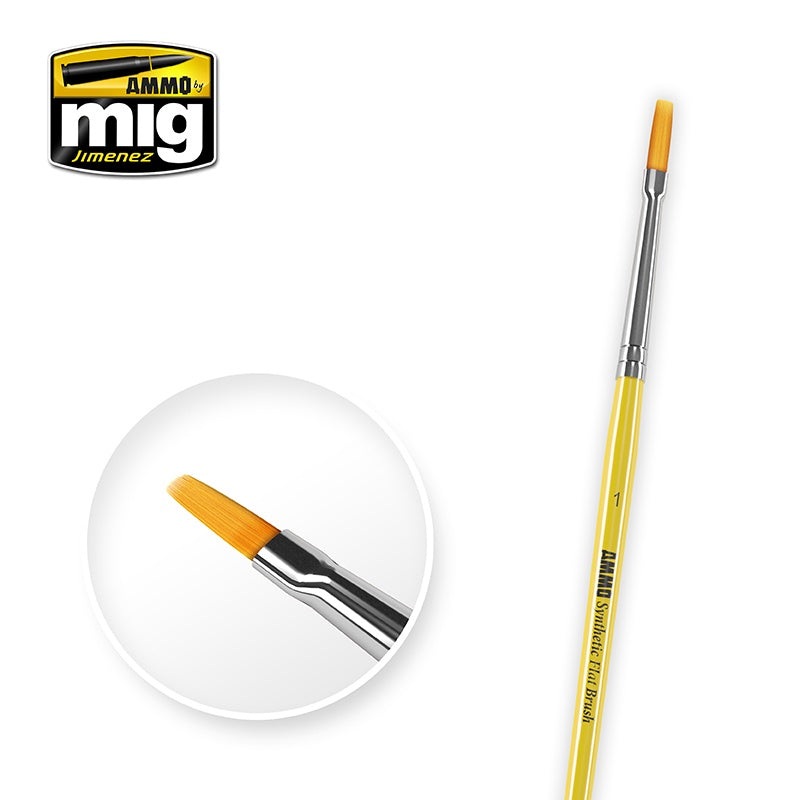 AMMO - #1 Synthetic Flat Brush