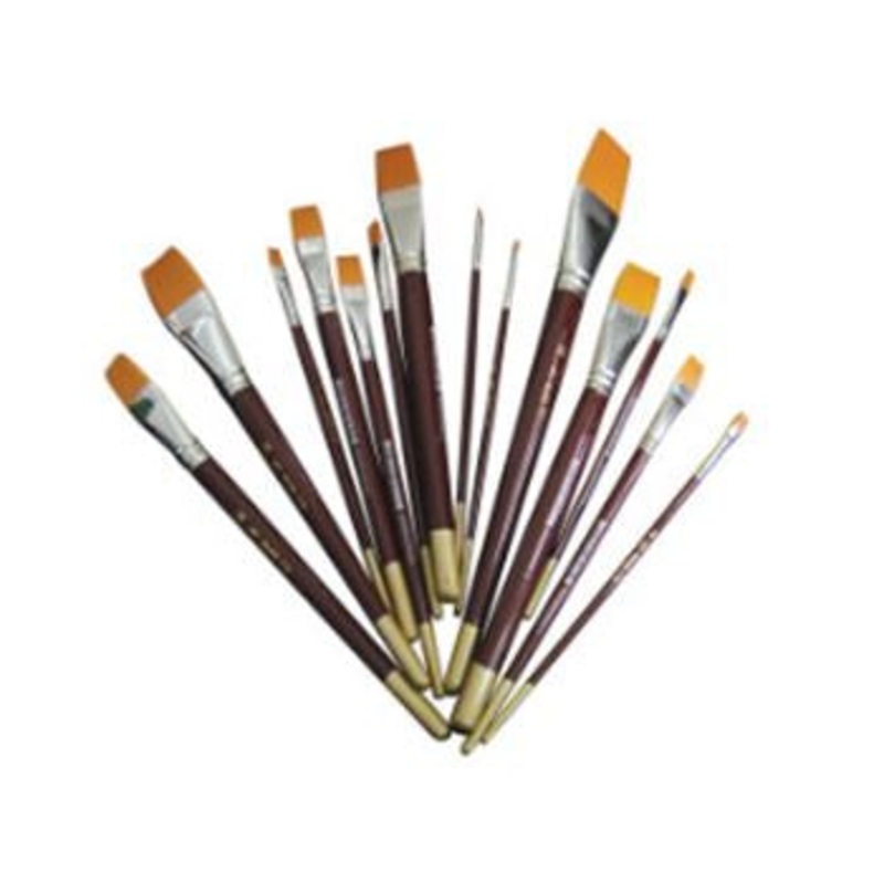 ArtBoard - #6 Flat Golden Taklon Brush