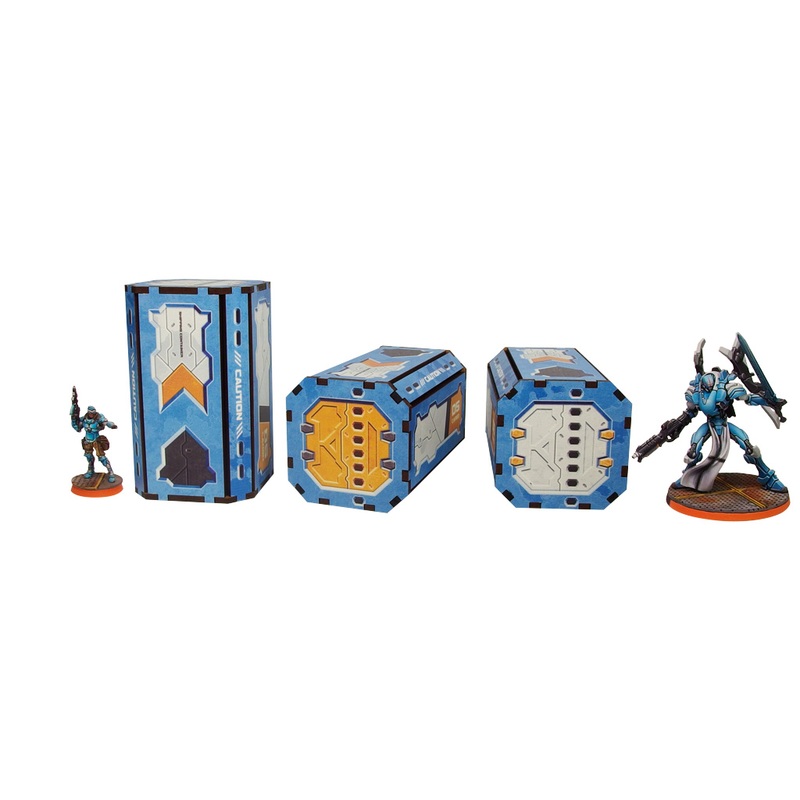 Micro Art Studio - District 5 Containers (3pc) PREPAINTED (H00102 Blue)