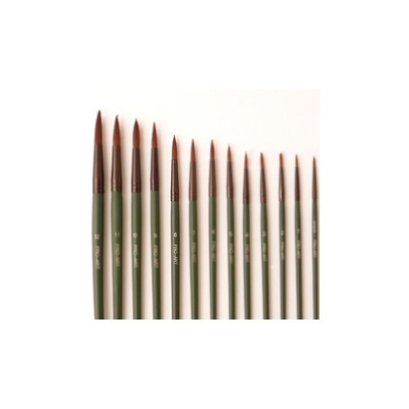 PRO-ART - #8 Round 426BR Nylon Brush Green