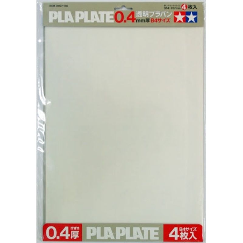 Tamiya - Clear Pla-Plate 0.4mm B4 (4pcs)