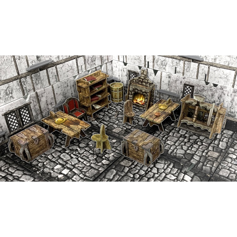 Battle Systems Fantasy Terrain - Village Furniture