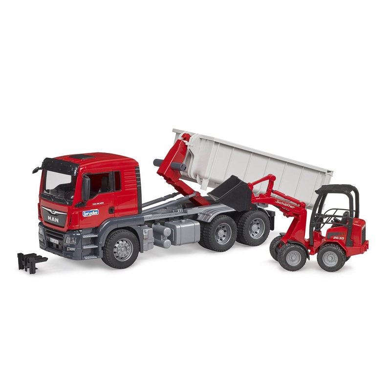 Bruder - MAN TGS Truck & Schaffer 2630 Compact Loader