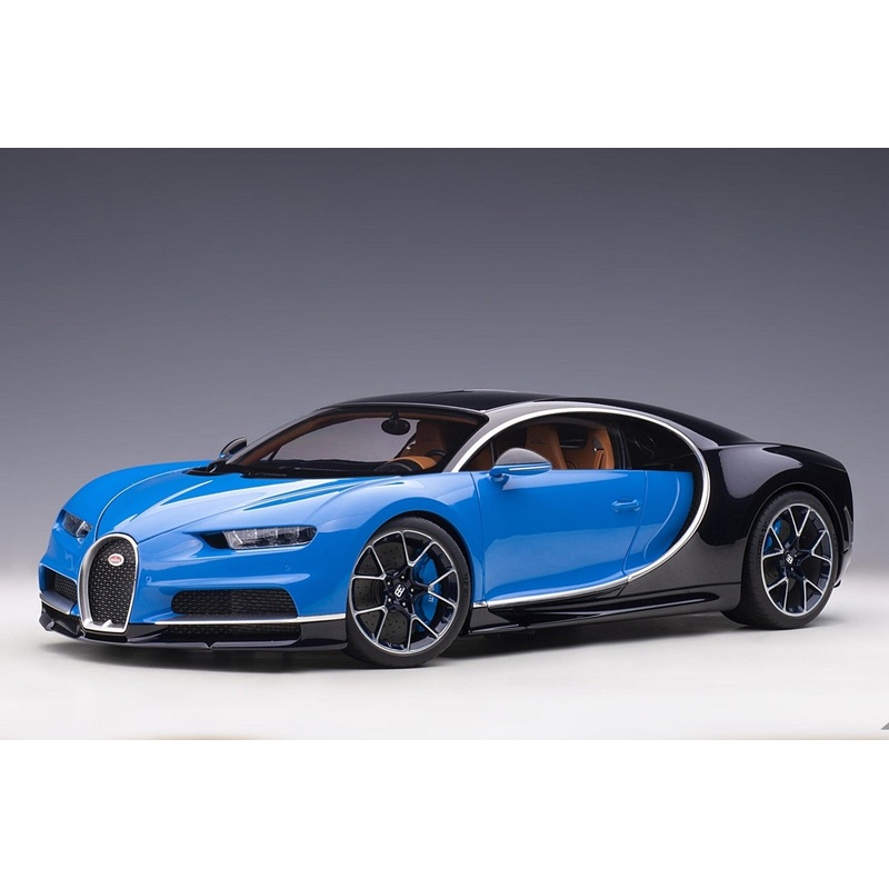 AUTOart - 1/12 Bugatti Chiron (French Racing Blue/Atlantic Blue) 2017
