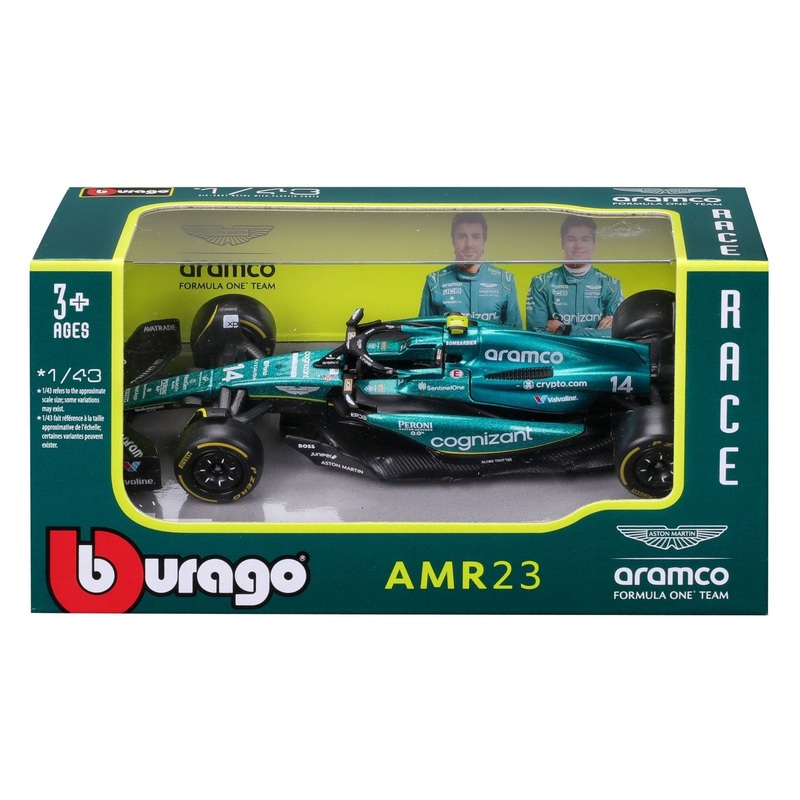 Burago - 1/43 Aston Martin F1 AMR23 2023 (Assortment)