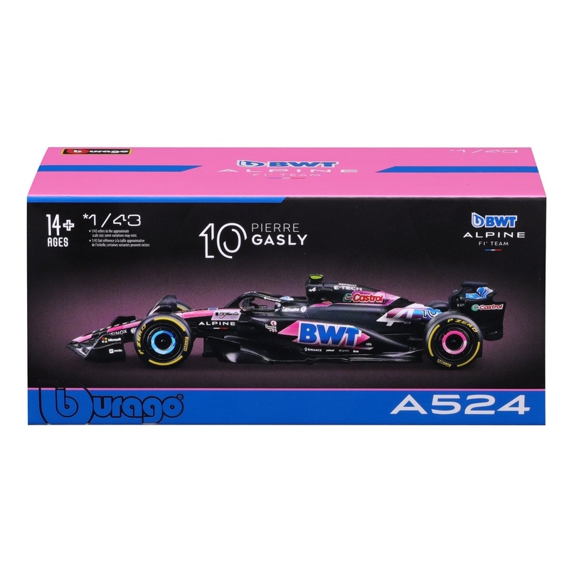 Burago - 1/43 BWT Alpine F1 A524 2024 with collectors hardcase #10 P. Gasly