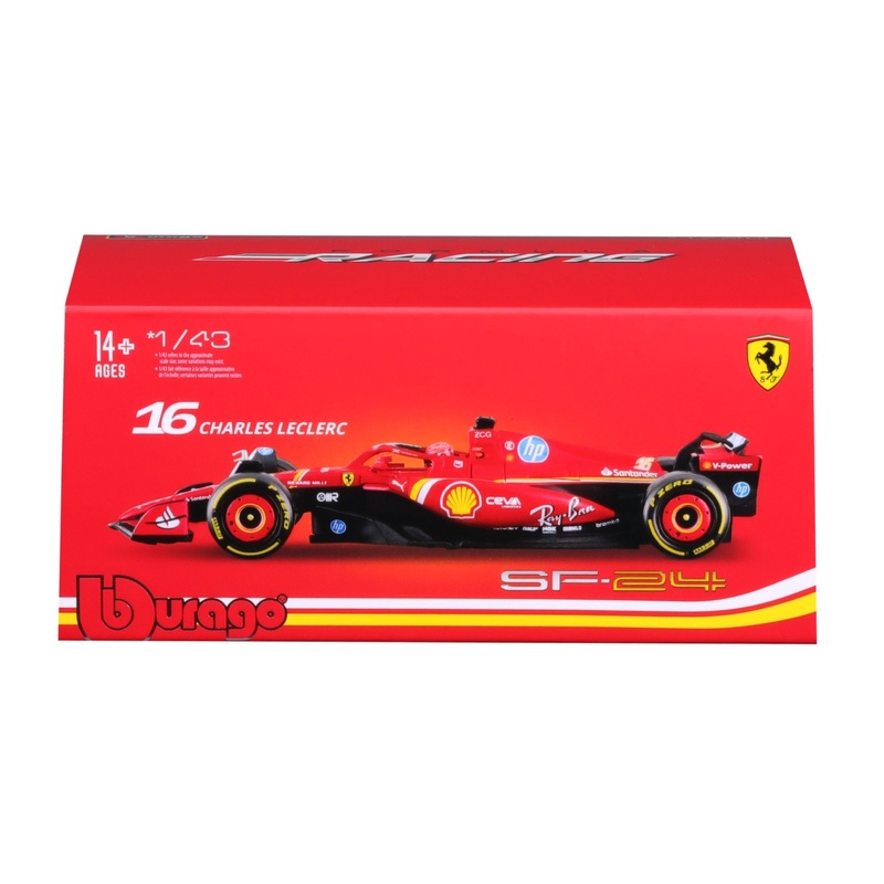 Burago - 1/43 Ferrari F1 SF-24 2024 w/ Collectors Hardcase - #16 Leclerc