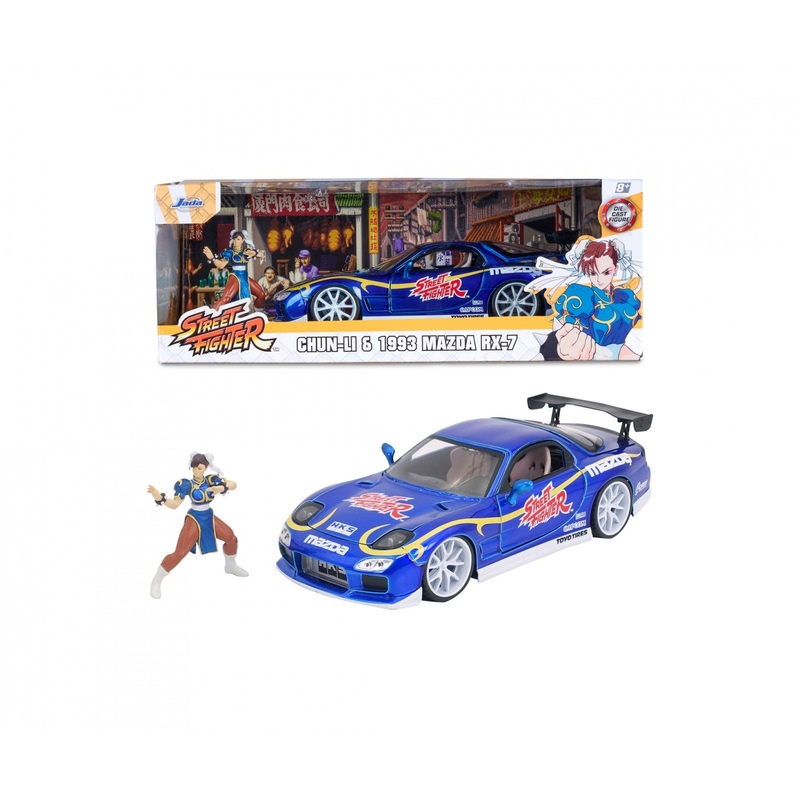 Jada - 1/24 Street Fighter Chun-Li & Mazda RX7 1993 (Hollywood Rides)