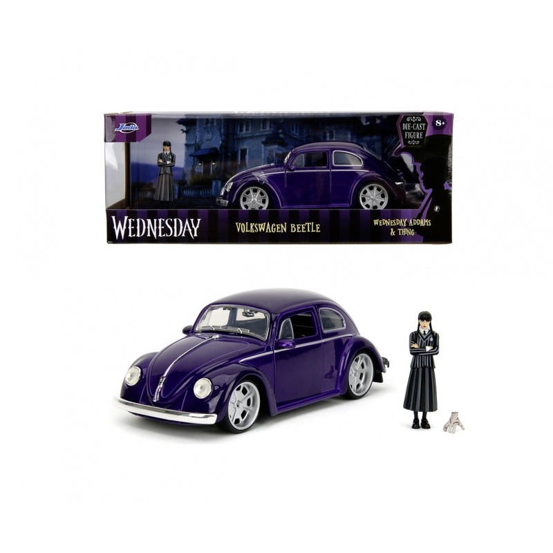 Jada- 1/24 Wednesday & Volkswagen Beetle (Hollywood Rides)