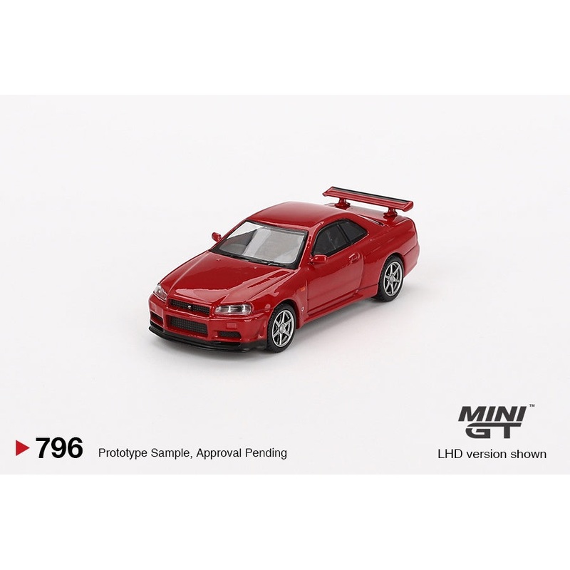 Mini GT - 1/64 Nissan Skyline GT-R (R34) V-Spec Active Red