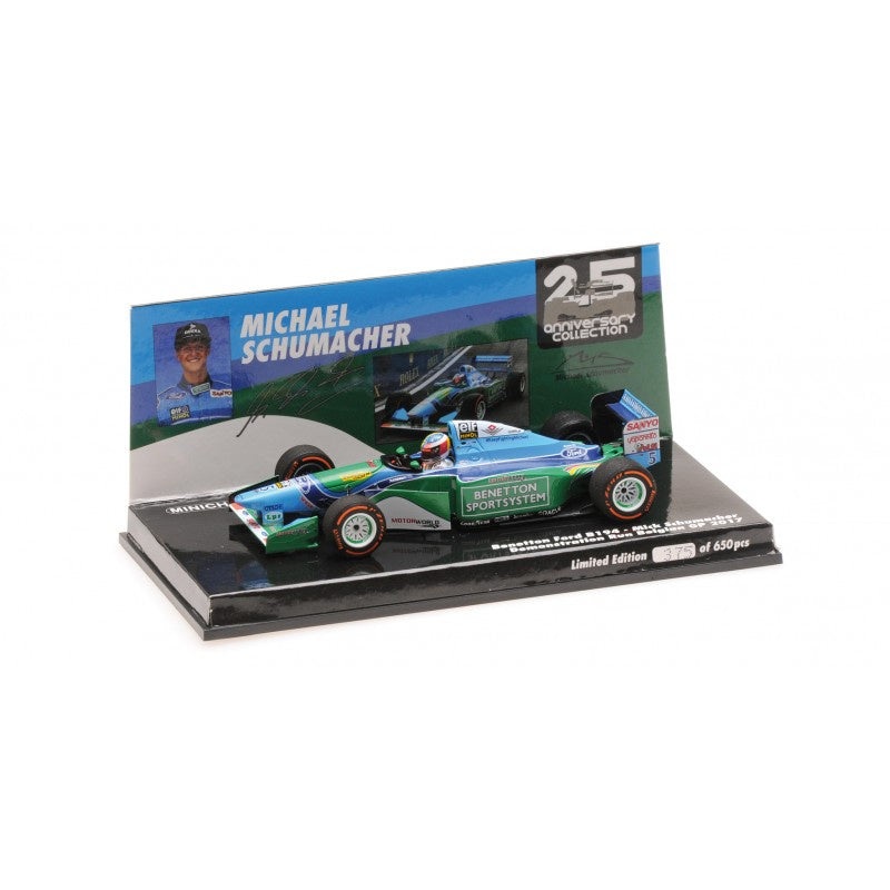Minichamps - 1/43 Benetton Ford B194 (M.Schumacher) Demo Run Belgian GP 2017