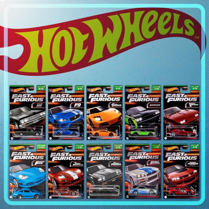 Hot Wheels - Fast & Furious (HNR88) (Sold Individually)