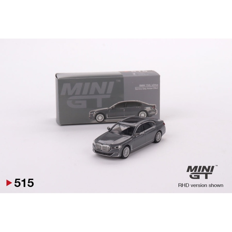 Mini GT - 1/64 BMW 750Li xDrive (Bernina Grey Amber Effect)