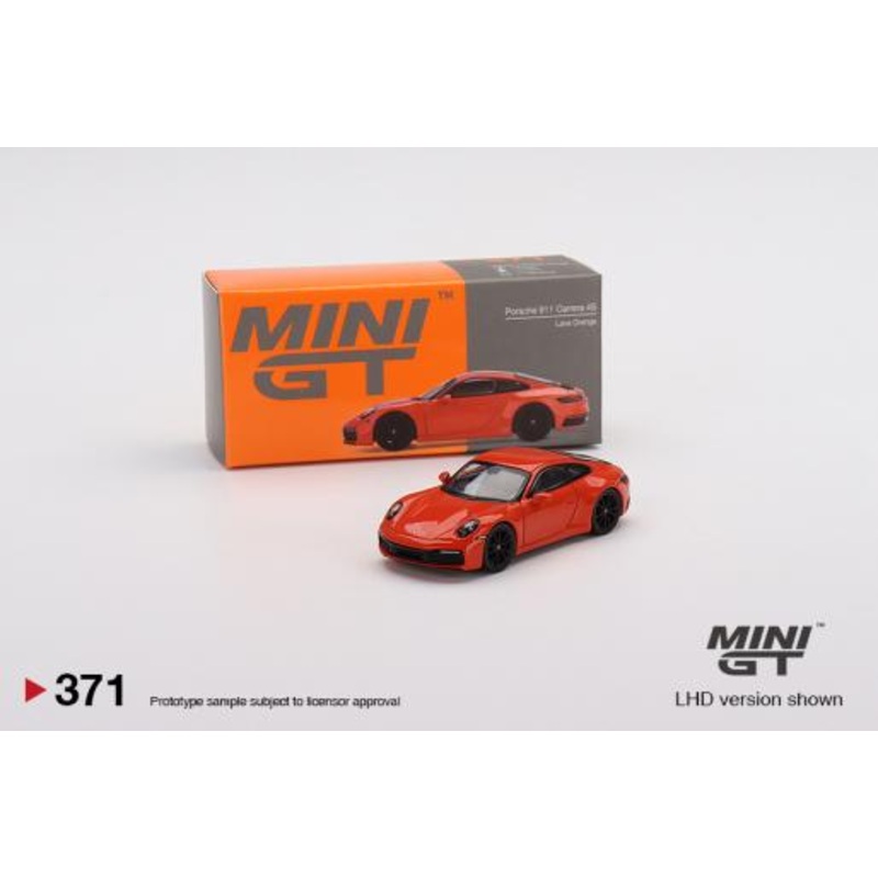 Mini GT - 1/64 Porsche 911 (992) Carrera 4S (Lava Orange)