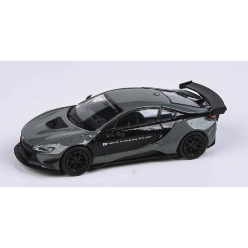 Paragon - 1/64 Liberty Walk BMW i8 - Black and Grey
