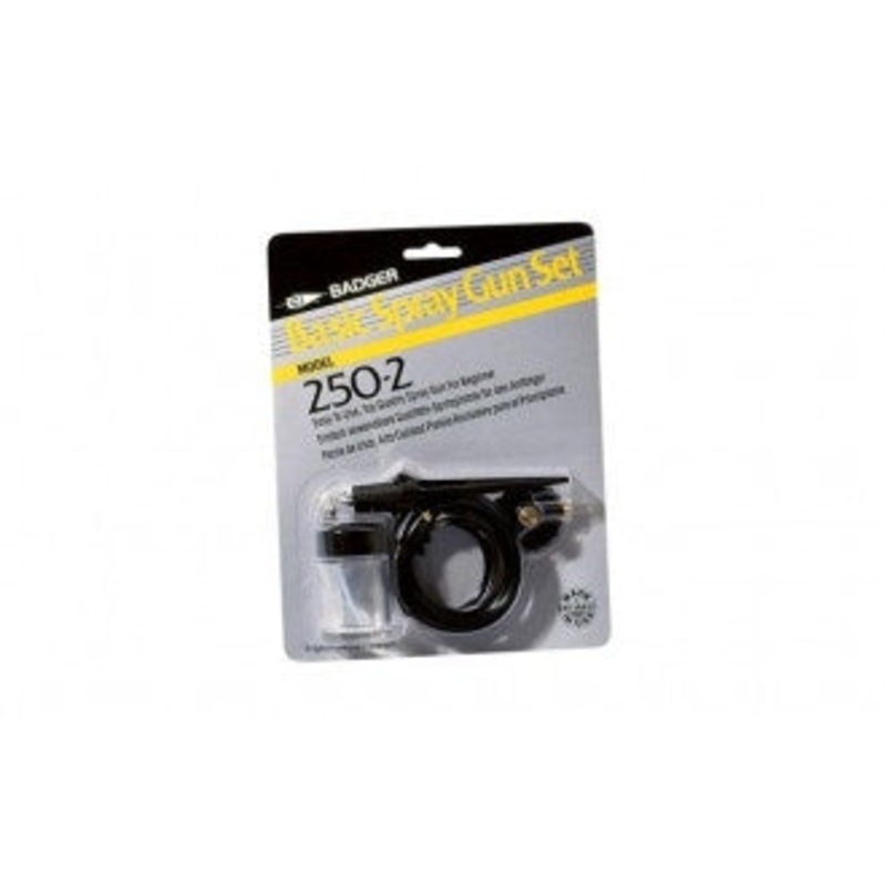 Badger - 250 Basic Spray Gun w/ Propel Regulator & Vinyl Hose