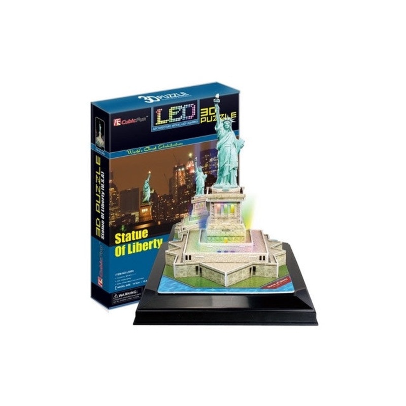 Cubic Fun - Statue of Liberty (USA) w/LED (37pcs) (3D)