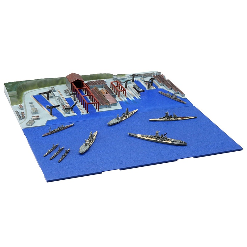 Fujimi 1/3000 1945 Kure Naval Port Remaining Warship Set