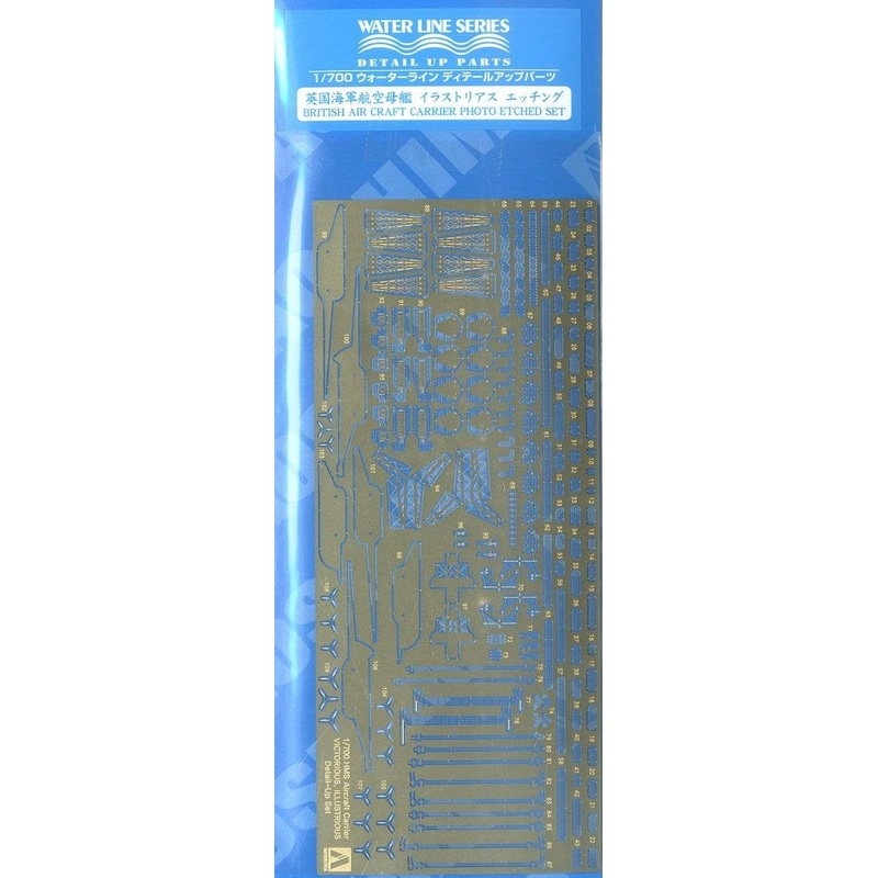 Aoshima Photo-Etched Parts for Royal Navy Aircraft Carriers Illustrious