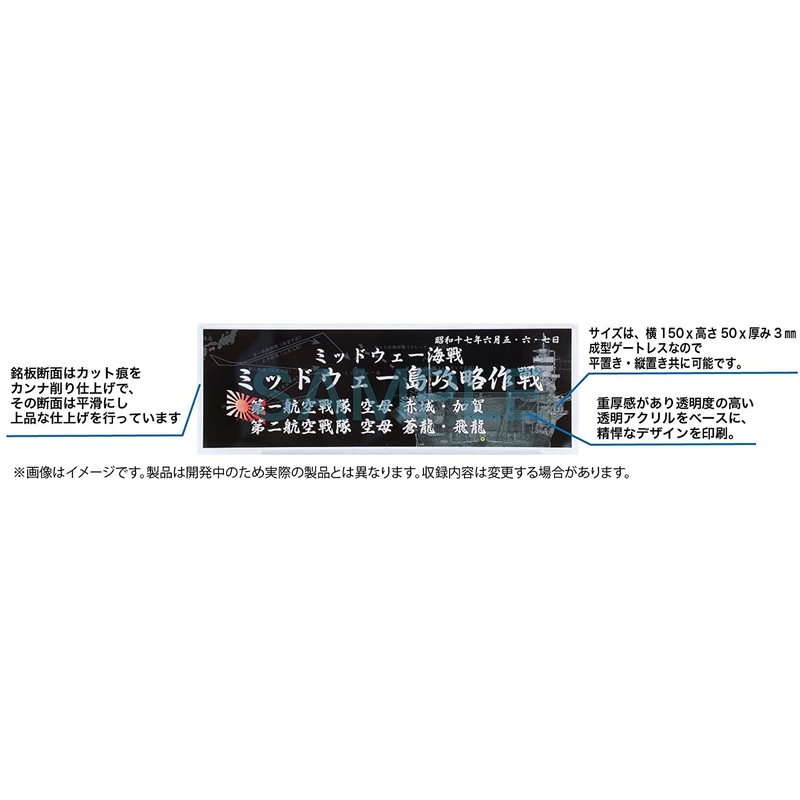 Fujimi Display Nameplate for IJN Warships [Aug 1942 First Solomon Battl