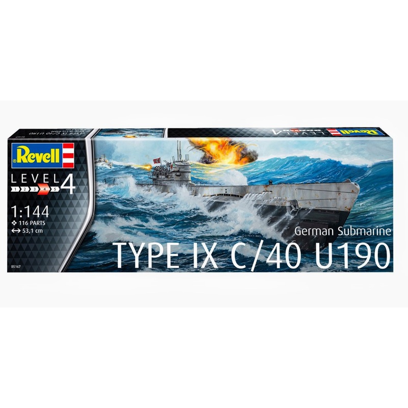 Hasegawa 05167 1/144 German Submarine Type IX C/40
