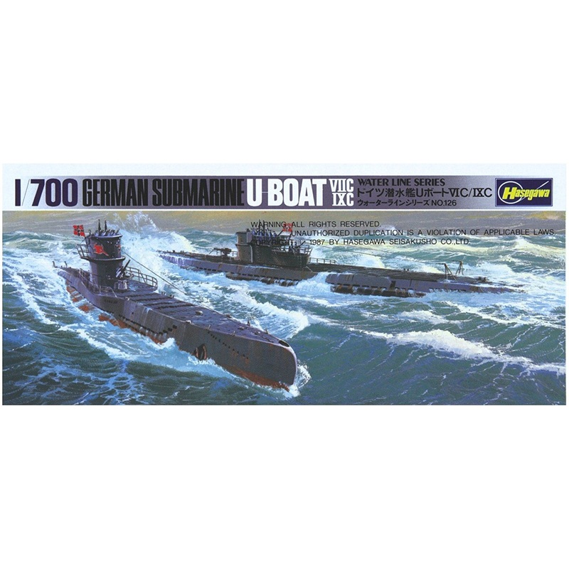 Hasegawa German Submarine U Boat 7C/9C