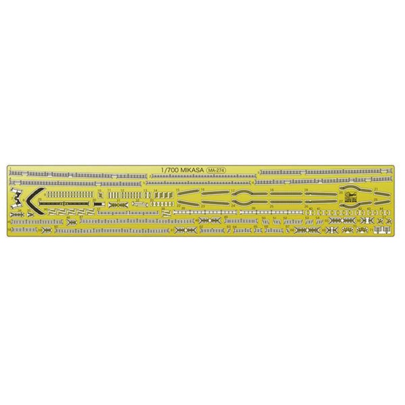 Hasegawa QG59 1/700 Photo-Etched Parts for Battleship Mikasa