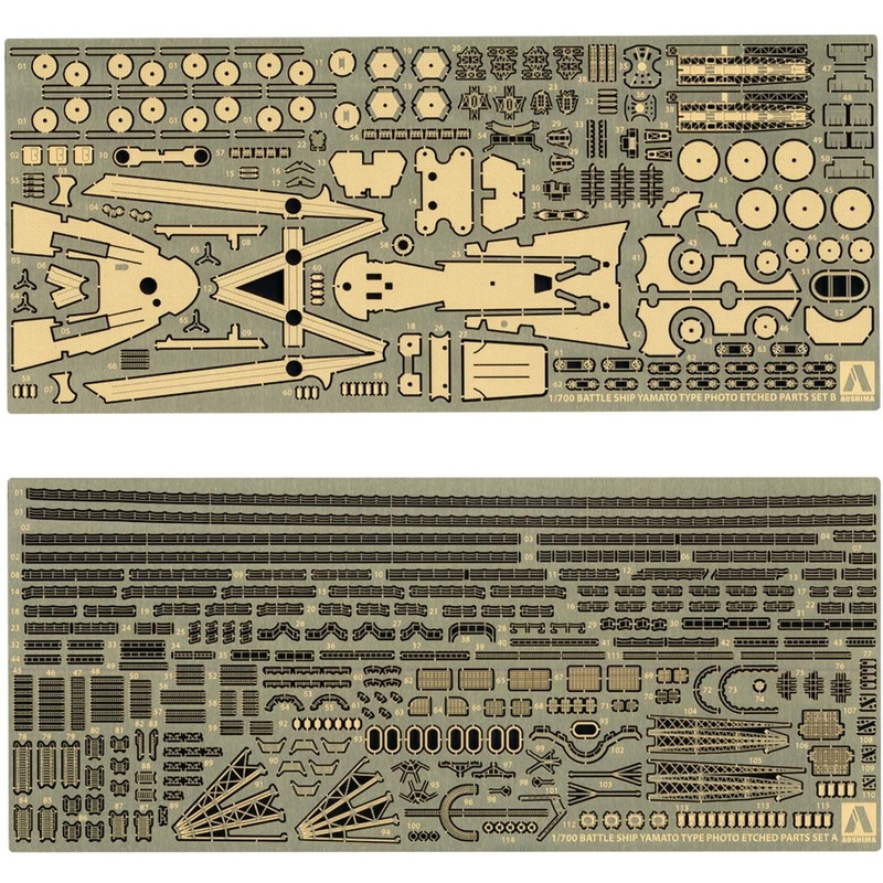 Aoshima Photo-Etched Parts Set for Yamato-class Battleship