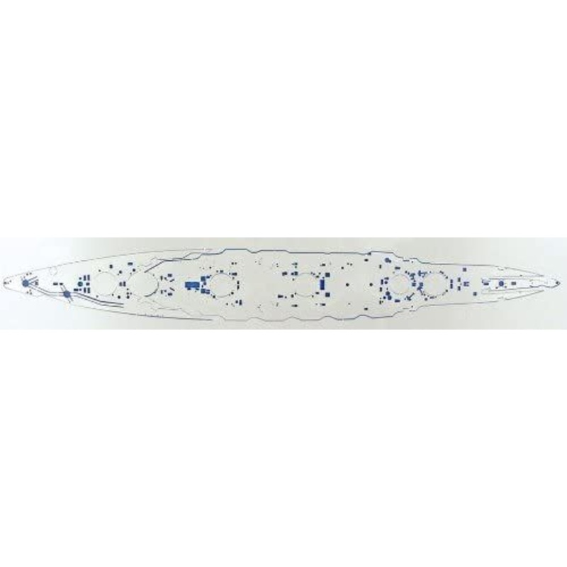 Aoshima Plastic Deck Sheet for Battleship Fuso
