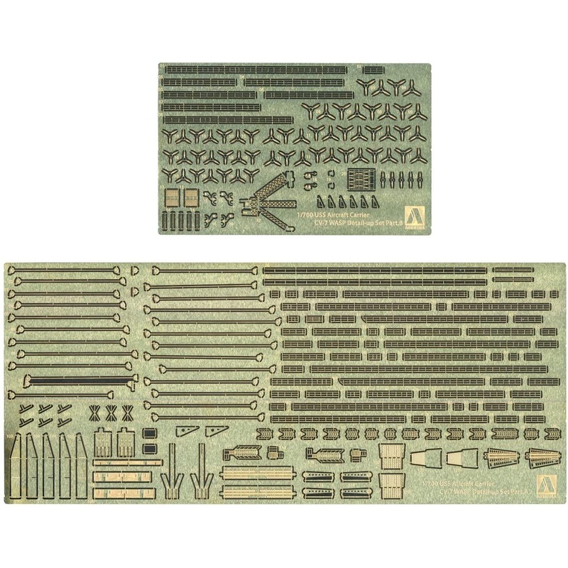 Aoshima USN Aircraft Carrier WASP Etching Parts