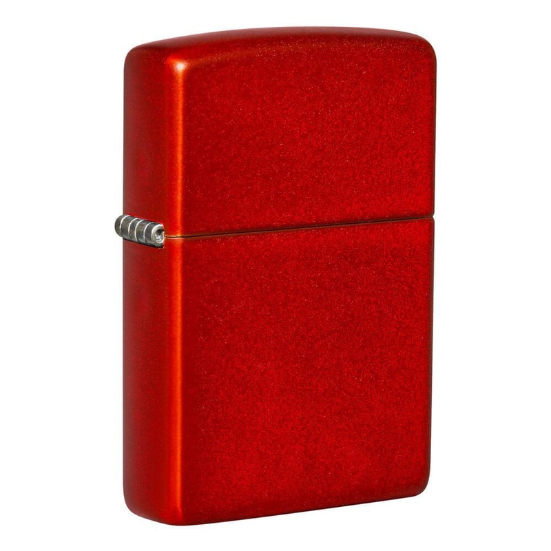 Briquet mat mtallique zippo (rouge)