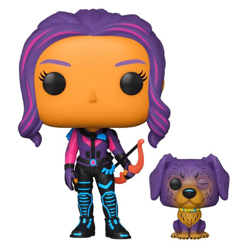 Hawkeye Kate Bishop et Lucky Black Light Us Ex Pop! Vinyle